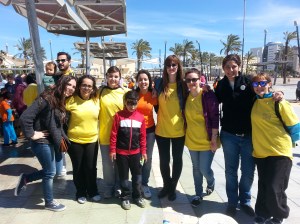 Parte del equipo de las voluntarias de Guelaya.