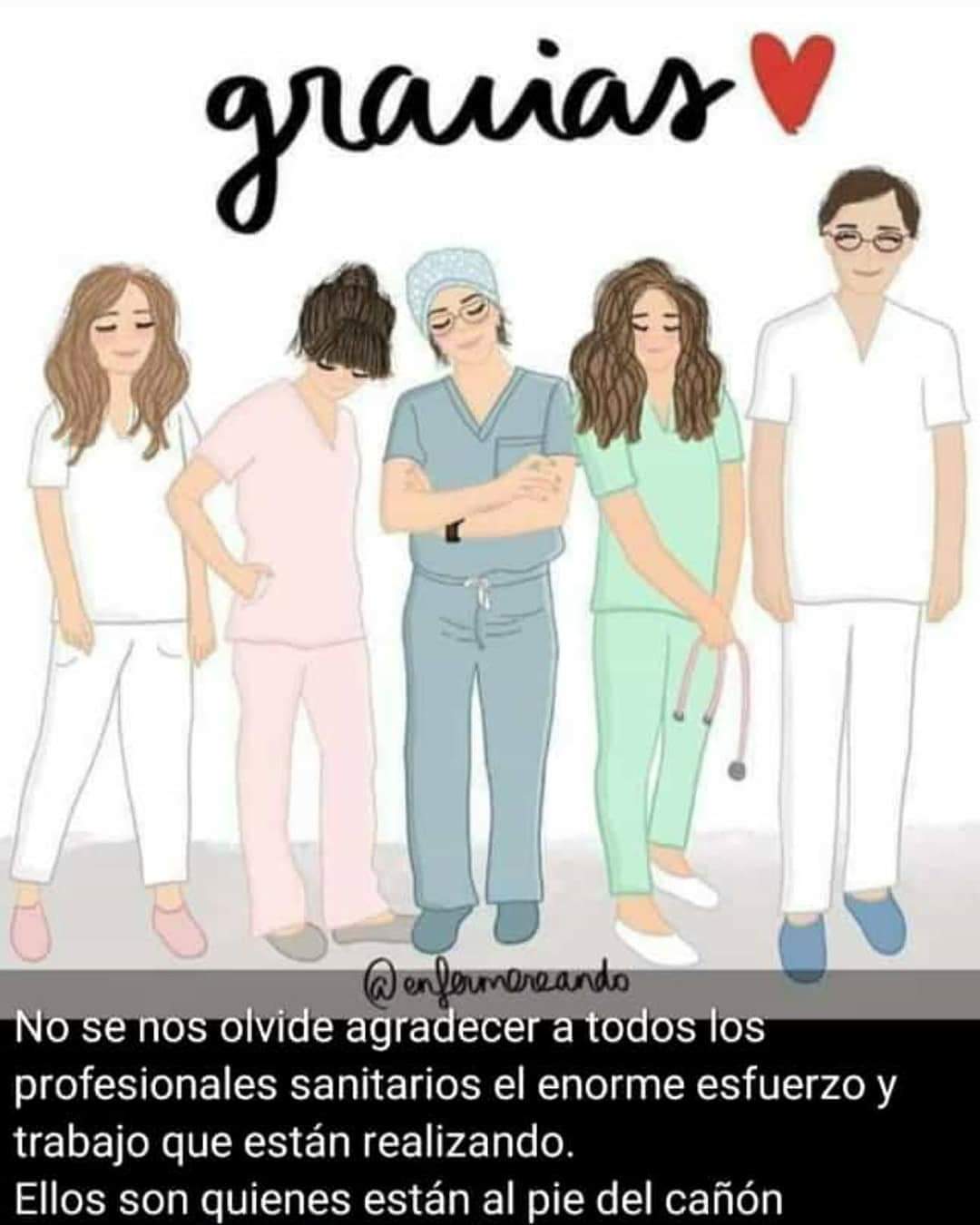 cartel personal sanitario